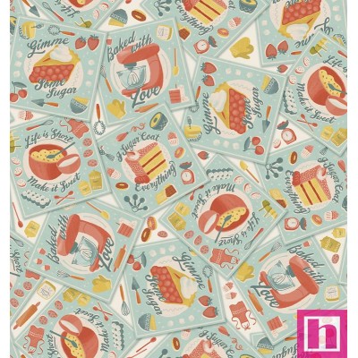 P121-FBAK 5115LT PATCH. AMERICANO FRESH BAKED (04) 110 CM. ALGODON 100% MENTA Venta en piezas de 7.00 M