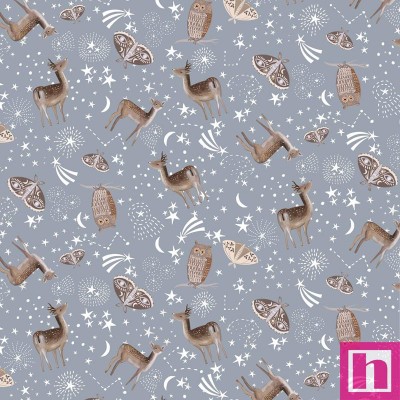 P121-FOYO 5105B PATCH. AMERICANO FAWND OF YOU (05) 110 CM. ALGODON 100% AZUL Venta en piezas de 7.00 M