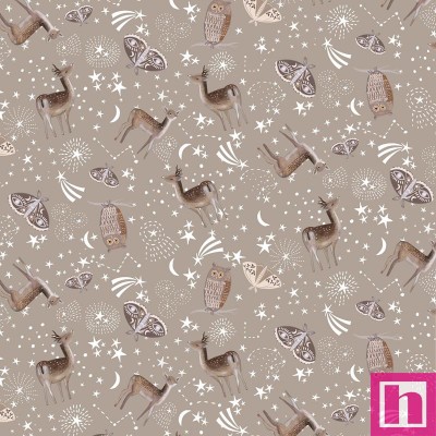 P121-FOYO 5105NE PATCH. AMERICANO FAWND OF YOU (04) 110 CM. ALGODON 100% BEIG Venta en piezas de 7.00 M