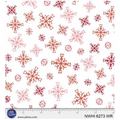 P121-NWHI6273WR PATCH. AMERICANO NUTCRACKER WHIMSY (09) 110 CM. ALGODON 100% BLANCO/ROJO Venta en piezas de 7.00 M