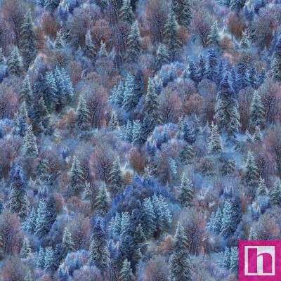 P121-TNBC5867-B PATCH. AMERICANO THE NIGHT BEFORE CHRISTMAS (03) 110 CM. ALGODON 100% AZUL Venta en piezas de 7.00 M