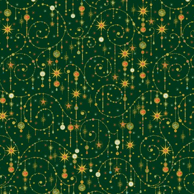 P121-TTRE6316DG PATCH. AMERICANO TURNOWSKY TREASURES (20) 110 CM. ALGODON 100% VERDE Venta en piezas de 7.00 M