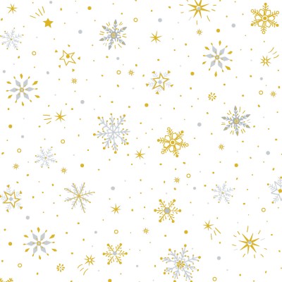 P121-TTRE6322W PATCH. AMERICANO TURNOWSKY TREASURES (04) 110 CM. ALGODON 100% BLANCO/ORO Venta en piezas de 7.00 M