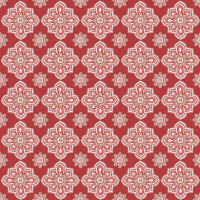 P121-WWHI6206R PATCH. AMERICANO WOODLAND WHISPERS (13) 110 CM. ALGODON 100% ROJO Venta en piezas de 7.00 M