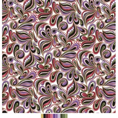 P133-13163M-09 PATCH.AMERICANO AMAZING POPPIES (03) 110 CM. ALGODON 100% BLANCO Venta en piezas de 6.80 M