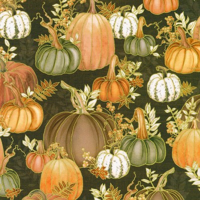 P135-AWHDM-23916-342 PATCH. AMERICANO HELLO FALL (09) 110 CM. ALGODON 100% CHOCOLATE Venta en piezas de 7.00 M