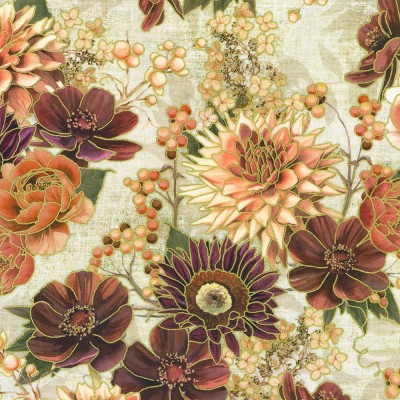 P135-AWHDM-23917-156 PATCH. AMERICANO HELLO FALL (03) 110 CM. ALGODON 100% LINO Venta en piezas de 7.00 M