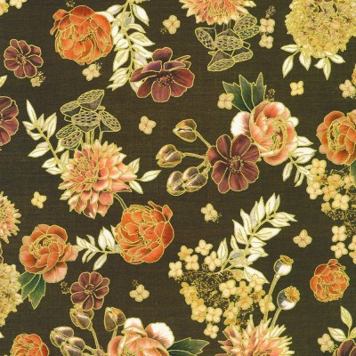 P135-AWHDM-23918-342 PATCH. AMERICANO HELLO FALL (08) 110 CM. ALGODON 100% CHOCOLATE Venta en piezas de 7.00 M