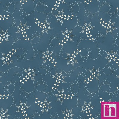 P135-AZUDX-23419-403 PATCH. AMERICANO LOVE  MOM (25) 270 CM. ALGODON 100% AZUL Venta en piezas de 7.00 M