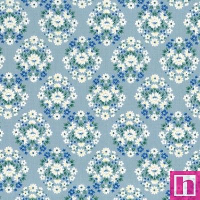 P135-SB-850506D1-3 PATCH. AMERICANO MA CHERIE (01) 110 CM. ALGODON 100% CELESTE Venta en piezas de 7.00 M