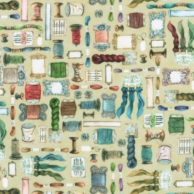 P135-SRKD-22704-84 PATCH. AMERICANO MAKE IT SEW (08) 110 CM. ALGODON 100% CREMA/MULTI Venta en piezas de 7.00 M