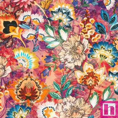 P135-SRKD-23487-233 PATCH. AMERICANO BAROQUE BLOOM (19) 110 CM. ALGODON 100% MULTI Venta en piezas de 7.00 M