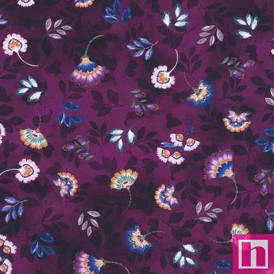 P135-SRKD-23494-25 PATCH. AMERICANO BAROQUE BLOOM (24) 110 CM. ALGODON 100% MORADO Venta en piezas de 7.00 M