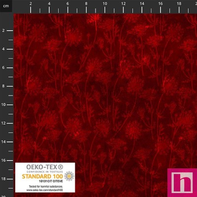 P137-4504-030 PATCH.AMERICANO FINE LINES (09) 110 CM. ALGODON 100% ROJO Venta en piezas de 6.00 M