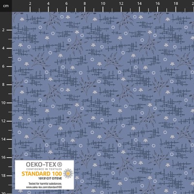 P137-4514-532 PATCH.AMERICANO THE SWEETEST EMBRACE (21) 110 CM. ALGODON 100% AZUL Venta en piezas de 6.00 M