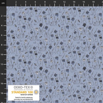 P137-4514-533 PATCH.AMERICANO THE SWEETEST EMBRACE (20) 110 CM. ALGODON 100% CIELO Venta en piezas de 6.00 M