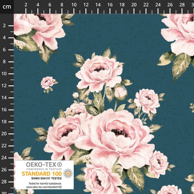 P137-4550-531 PATCH.AMERICANO HOLLIE-ROSE (05) 110 CM. ALGODON 100% PETROLEO Venta en piezas de 6.00 M