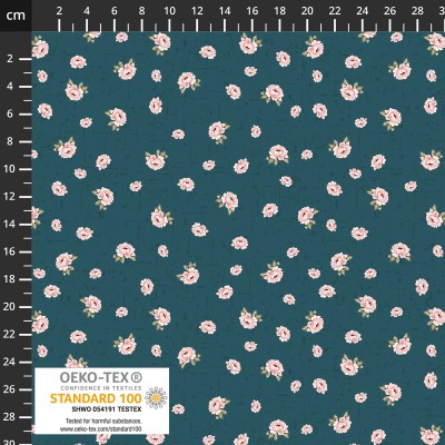 P137-4550-533 PATCH.AMERICANO HOLLIE-ROSE (03) 110 CM. ALGODON 100% PETROLEO Venta en piezas de 6.00 M