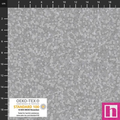 P137-4591-901 PATCH.AMERICANO WE LOVE CHRISTMAS (064) 110 CM. ALGODON 100% GRIS/PLATA METALLIC Venta en piezas de 6.00 M