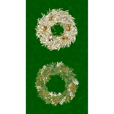 P137-SRKM-23698-274 PATCH. AMERICANO HOLIDAY FLOURISH - FOREST GLEN (23) PANEL 60X110 CM. ALGODON 100% PINO/DOR METALL Venta en 