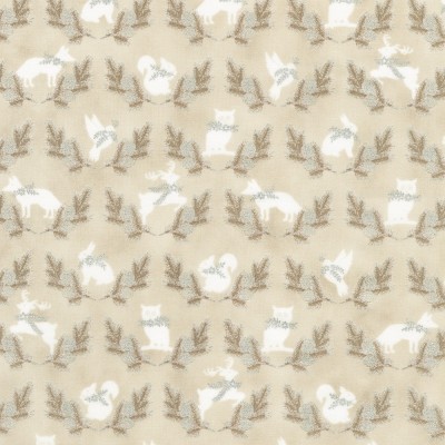 P137-SRKM-23706-303 PATCH. AMERICANO HOLIDAY FLOURISH - FOREST GLEN (48) 110 CM. ALGODON 100% NATURAL/PLATA METALLIC Venta en pi