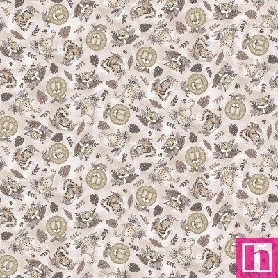 P140-1628-44 PATCH. AMERICANO BIG KITTIES (04) 110 CM. ALGODON 100% GRIS Venta en piezas de 7.00 M