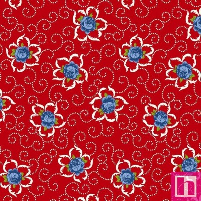 P140-1664-88 PATCH. AMERICANO OLD GLORY (02) 110 CM. ALGODON 100% ROJO Venta en piezas de 6.80 M