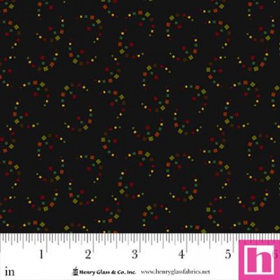 P140-2009-99 PATCH. AMERICANO PENNYBERRY FARM (15) 110 CM. ALGODON 100% NEGRO Venta en piezas de 7.00 M