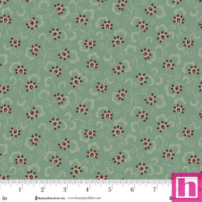 P140-2013-11 PATCH. AMERICANO PENNYBERRY FARM (13) 110 CM. ALGODON 100% MENTA Venta en piezas de 7.00 M