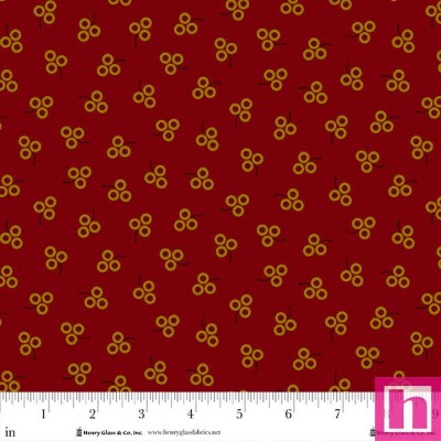 P140-2017-88 PATCH. AMERICANO PENNYBERRY FARM (05) 110 CM. ALGODON 100% GRANATE Venta en piezas de 7.00 M