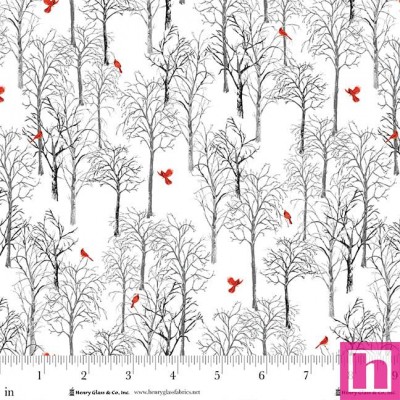 P140-2086-09 PATCH. AMERICANO JOYFUL SNOWMEN (10) 110 CM. ALGODON 100% BLANCO Venta en piezas de 7.00 M