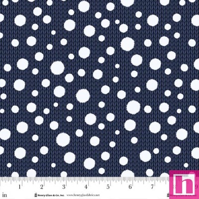 P140-2087-77 PATCH. AMERICANO JOYFUL SNOWMEN (04) 110 CM. ALGODON 100% AZUL Venta en piezas de 7.00 M