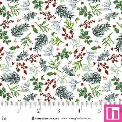 P140-2088-06 PATCH. AMERICANO JOYFUL SNOWMEN (08) 110 CM. ALGODON 100% BLANCO/VERDE Venta en piezas de 7.00 M