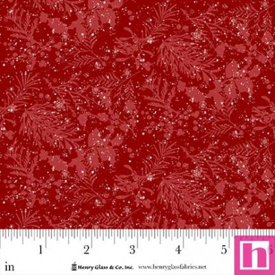 P140-2090-88 PATCH. AMERICANO JOYFUL SNOWMEN (07) 110 CM. ALGODON 100% ROJO Venta en piezas de 7.00 M