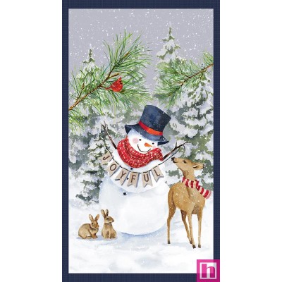 P140-2093P-77 PATCH. AMERICANO JOYFUL SNOWMEN (01) PANEL 60X110 CM. ALGODON 100% MULTI Venta en piezas de 7.00 M