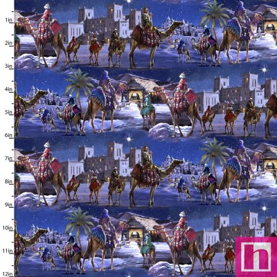 P140-23821-D PATCH. AMERICANO LET US ADORE HIM (03) 110 CM. ALGODON 100% MULTI Venta en piezas de 7.00 M