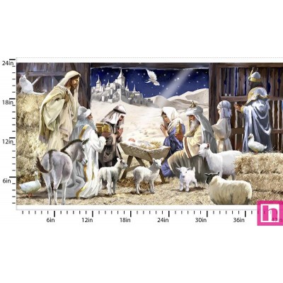 P140-23822-D PATCH. AMERICANO LET US ADORE HIM (01) PANEL 60X110 CM. ALGODON 100% MULTI Venta en piezas de 7.00 M