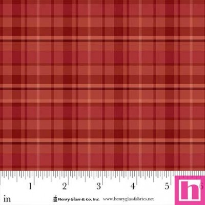 P140-3471Y-88 PATCH. AMERICANO TRAMADO THISTLE AND RYE (22) 110 CM. ALGODON 100% ROJO Venta en piezas de 7.00 M