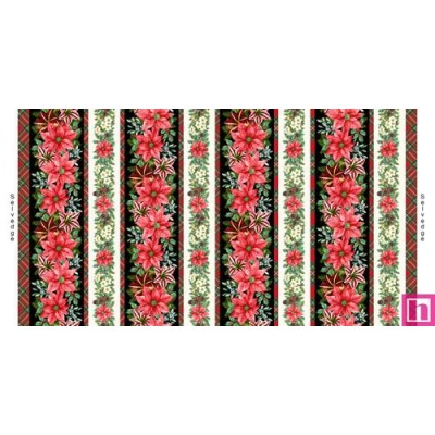 P140-8389-99 PATCH. AMERICANO BLOOMS OF THE HOLIDAY (10) 110 CM. ALGODON 100% CREMA/MULTI Venta en piezas de 7.00 M