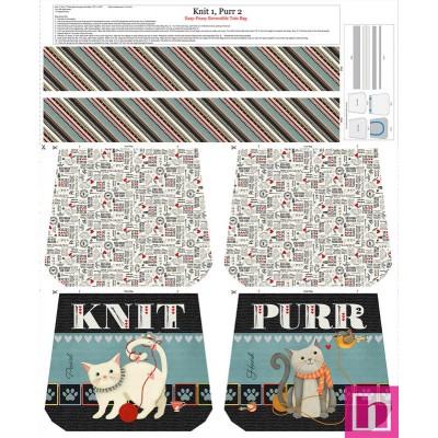 P140-8483P-99 PATCH. AMERICANO KNIT 1 - PURR 2 (10) PANEL 90X110 CM. ALGODON 100% MULTI Venta en piezas de 7.00 M