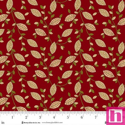 P140-980-88 PATCH. AMERICANO BAUBLES AND BALSAM (15) 110 CM. ALGODON 100% ROJO Venta en piezas de 7.00 M