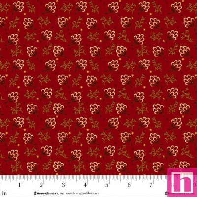 P140-984-88 PATCH. AMERICANO BAUBLES AND BALSAM (03) 110 CM. ALGODON 100% ROJO Venta en piezas de 7.00 M