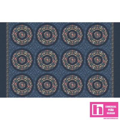 P17-MAS10270-N PATCH. AMERICANO LOVELY BUNCH (20) 110 CM. ALGODON 100% MARINO Venta en piezas de 7.00 M