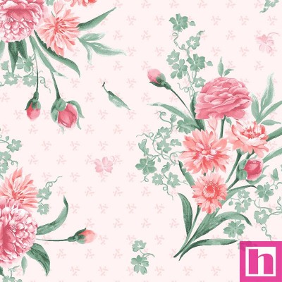 P17-MAS10771-P PATCH. AMERICANO GARDEN PICNIC (09) 110 CM. ALGODON 100% ROSA Venta en piezas de 7.00 M