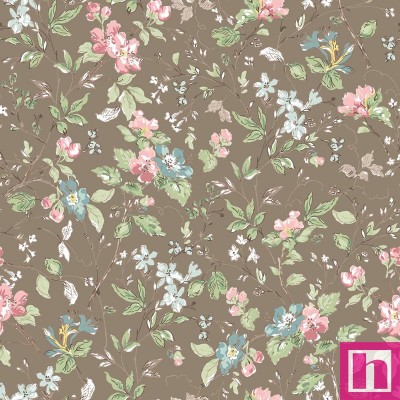 P17-MAS10822-A PATCH. AMERICANO TERRACE BLOOMS (13) 110 CM. ALGODON 100% MARRON Venta en piezas de 7.00 M