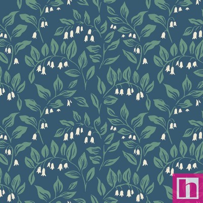 P17-MAS10832-N PATCH. AMERICANO COTTAGE FLOWERS (16) 110 CM. ALGODON 100% AZUL Venta en piezas de 7.00 M