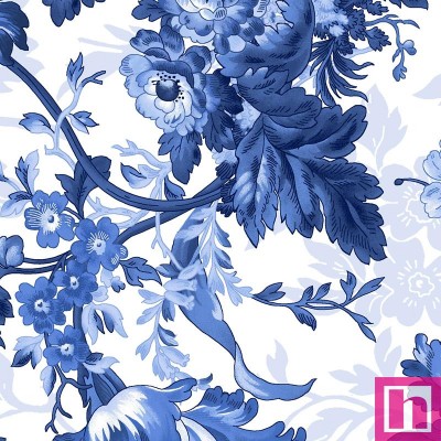 P17-MAS10900-W PATCH. AMERICANO BLUE BELLE (01) 110 CM. ALGODON 100% BLANCO/AZUL Venta en piezas de 7.00 M