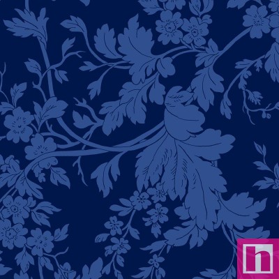 P17-MAS10903-N PATCH. AMERICANO BLUE BELLE (22) 110 CM. ALGODON 100% NEGRO/AZUL Venta en piezas de 7.00 M