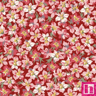 P17-MAS10944-R PATCH. AMERICANO MARLOWE (09) 110 CM. ALGODON 100% ROJO Venta en piezas de 7.00 M