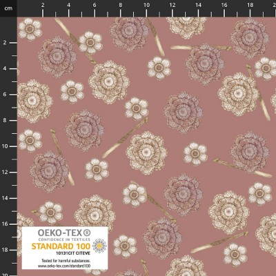 P37-4504-153 PATCH.AMERICANO COSY KNIT (04) 110 CM. ALGODON 100% ROSA Venta en piezas de 6.00 M